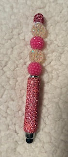 Pink Beaded Stylus