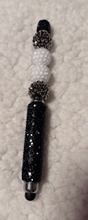 Fancy Black Beaded Stylus