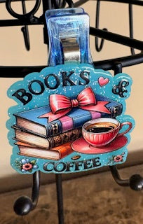 Books and Coffee Chip Clip