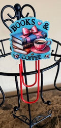 Books and Coffee Paper Clip