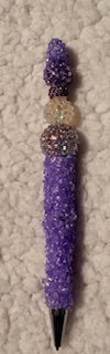 Purple Rhinestone Pen