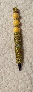 Yellow Rhinestone pen